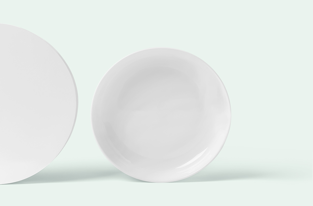圆形陶瓷板模型Round_Ceramic_Plate_Mockups