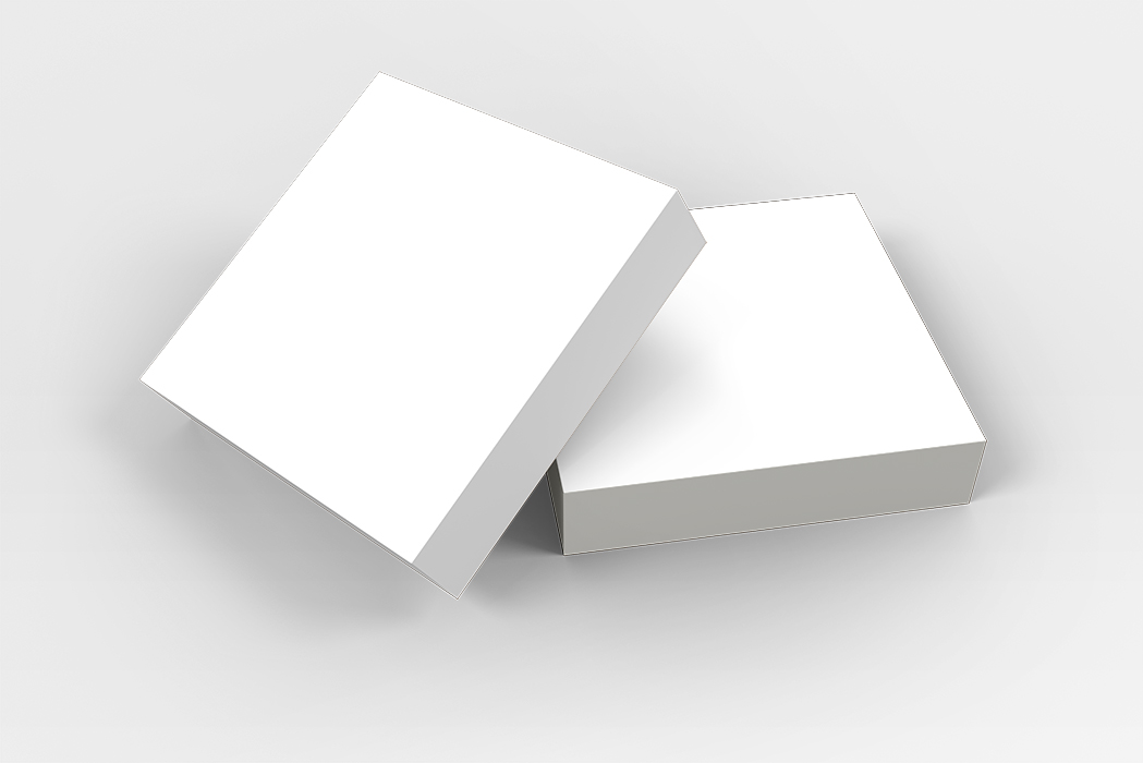 小盒子和盒盖  包装模型v1.0 small_square_paper_boxlid_mockup