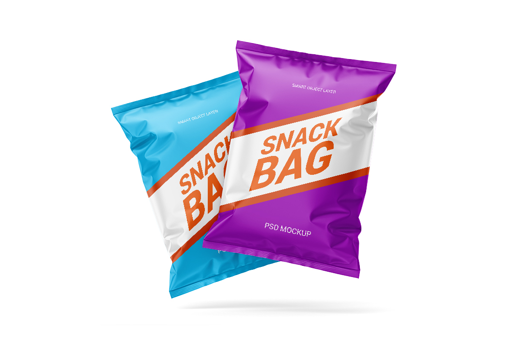 小吃袋套装样机snack_bag_set_mockup