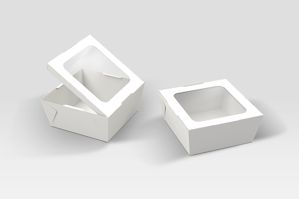 纸锥形窗口盒包装模型Paper_Tapered_Window_Boxes_Packaging_Mockup