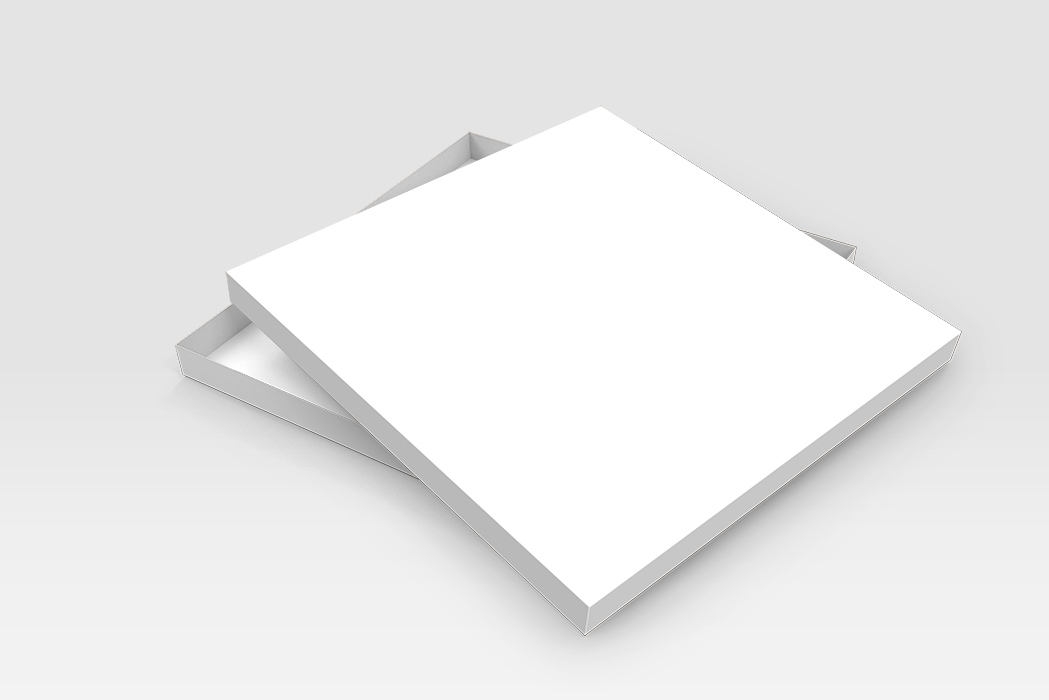 纸XL方盒和盖包装样机 Paper_XL_Square_Box_and_Lid_Packaging_Mockup
