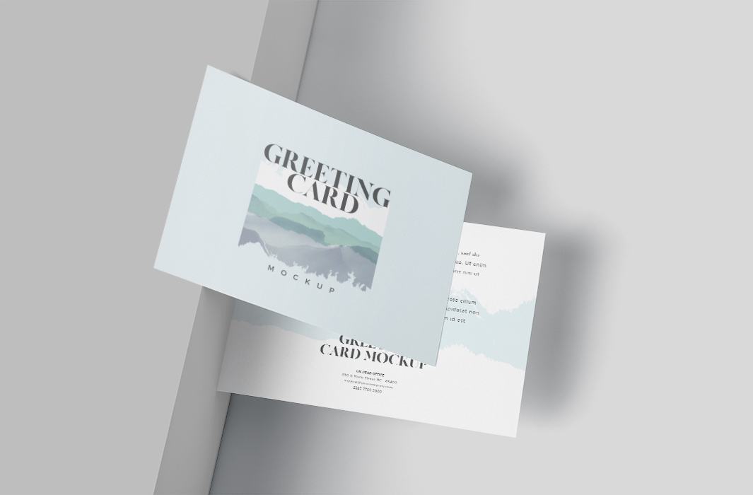 A6贺卡样机模板TEMPLATE_a6_greeting_card_mockup_templates