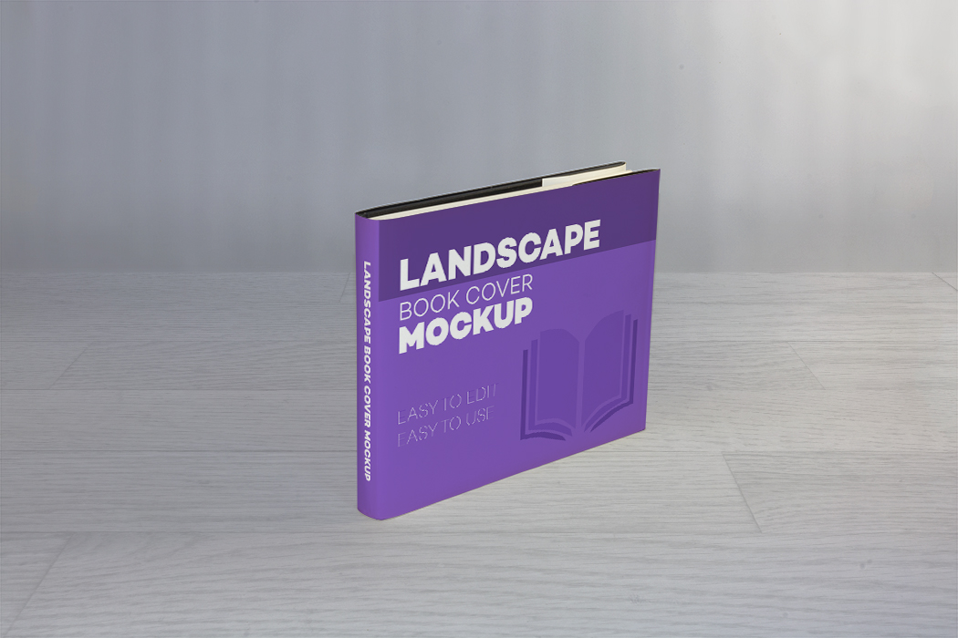 风景书封面样机MOCKUP_realistic_landscape_book_cover_mockups