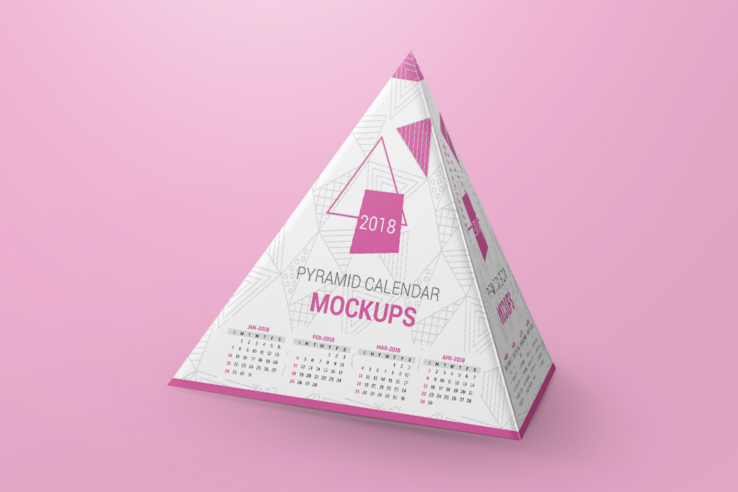 金字塔日历样机_pyramid_calendar_mockups
