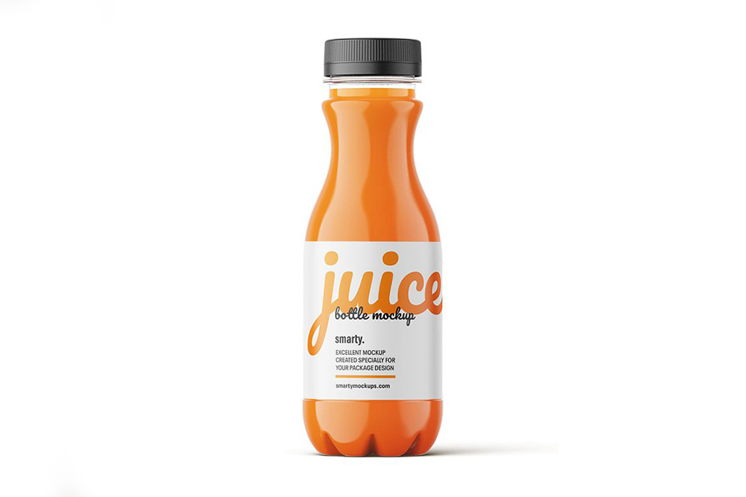 胡萝卜汁瓶样机-Carrot_juice_bottle_mockup