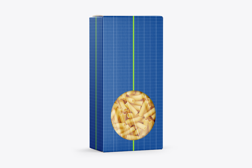 纸盒与意大利面样机-Paper-Box-with-Tortiglioni-Pasta-Mockup