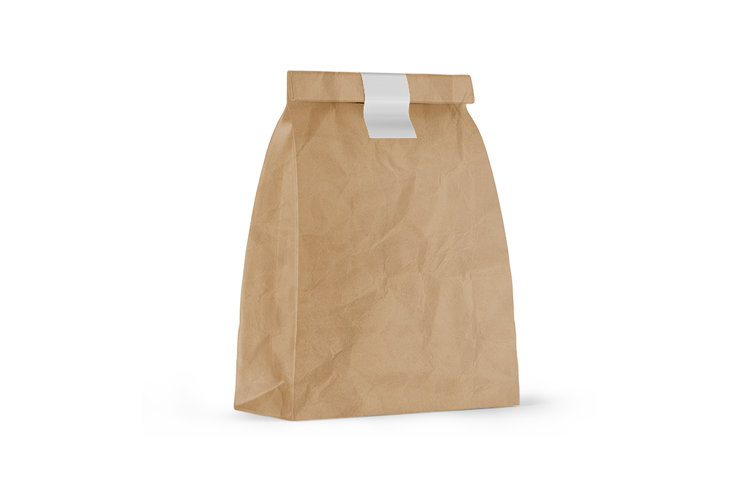 牛皮纸袋样机-kraft-paper-bag-mockup-isolated