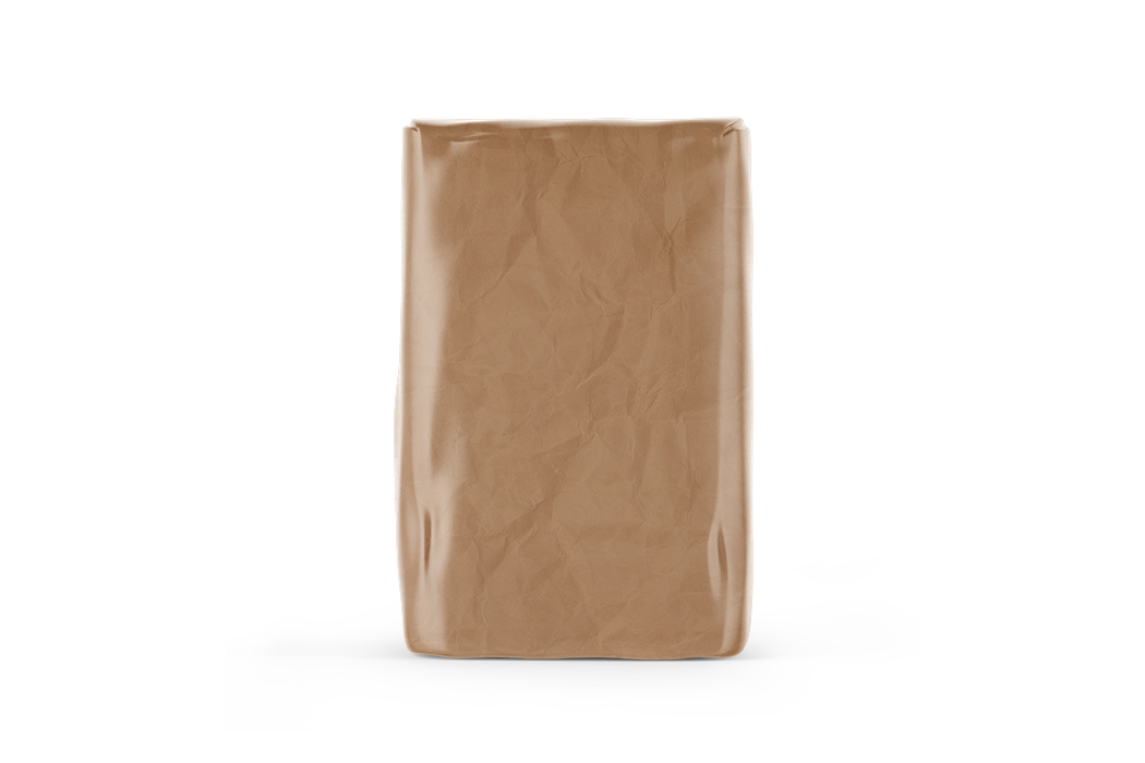 牛皮纸面粉袋模型-kraft-paper-flour-bag-mockupisolated