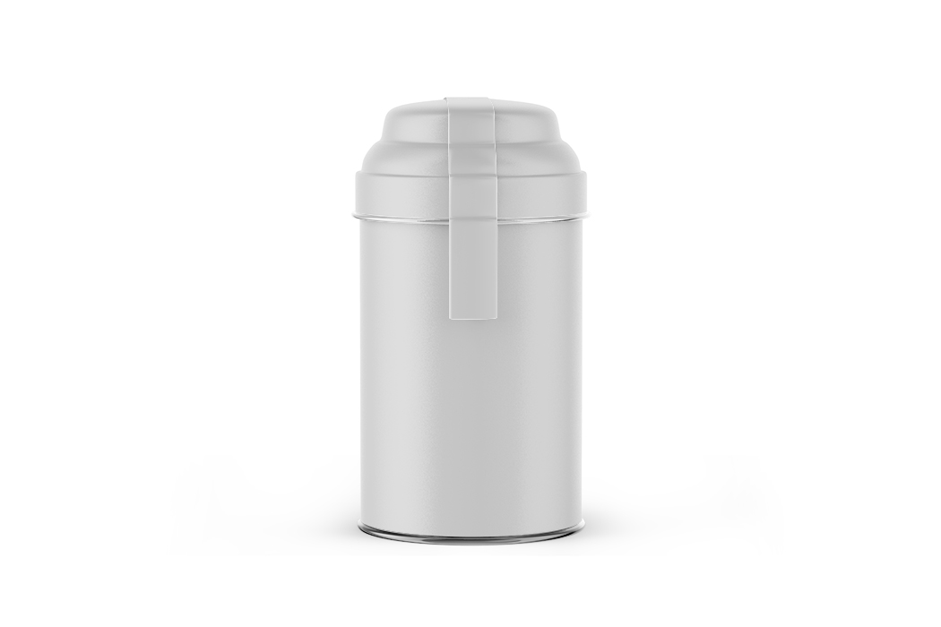哑光存储罐与纸标签模型-matte-storage-jar-with-paper-label-mockup-isolated