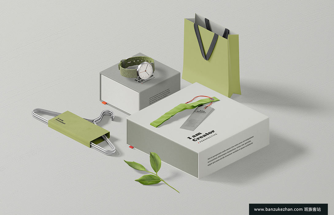 品牌展示-手表包装盒拎袋衣撑吊牌标签